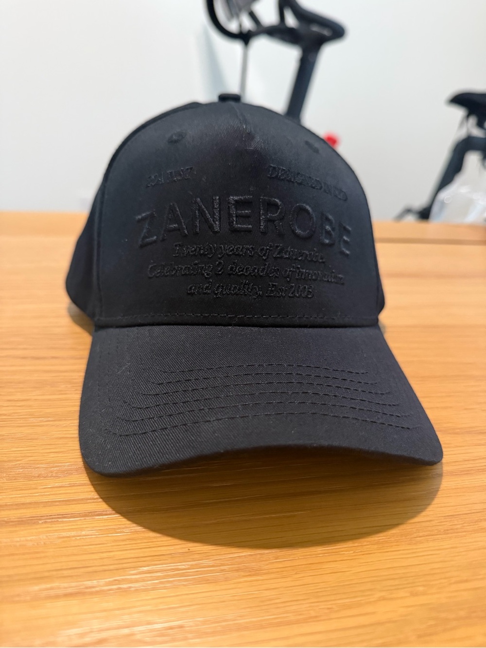 Zanerobe Black Cotton Logo Strapback Cap SnapBack baseball hat